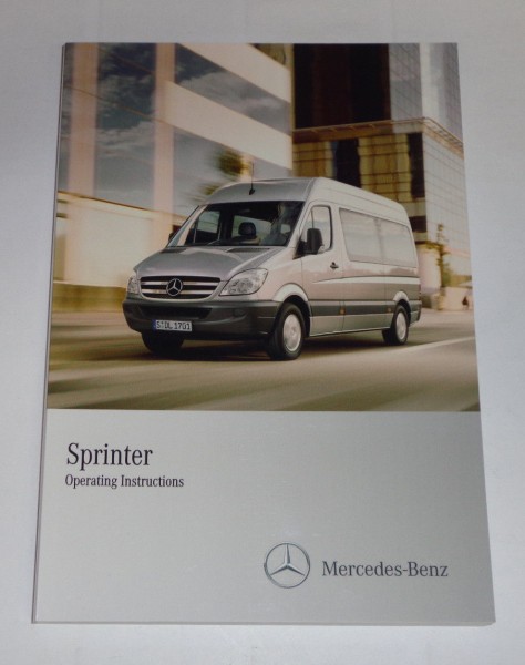 Betriebsanleitung Owner S Manual Mercedes Benz Sprinter W Stand