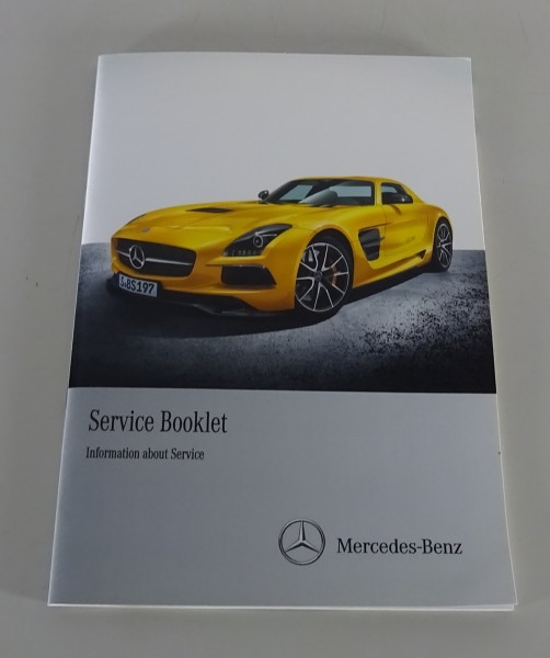 Service booklet without entries Mercedes-Benz SLS AMG C197 from 2013