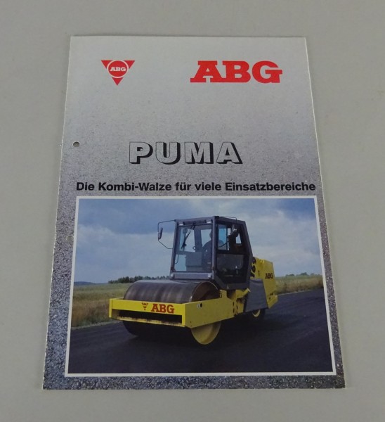 Prospekt / Broschüre ABG Kombi-Walzen Puma 169 / 171 Stand 1989