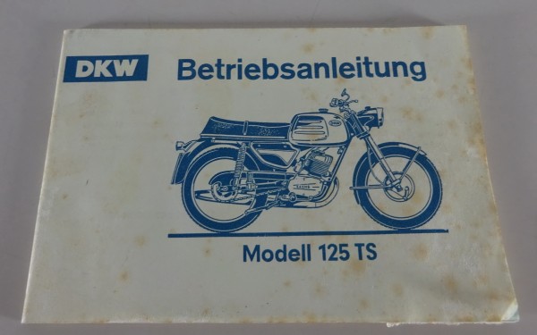 Betriebsanleitung / Handbuch DKW 125 TS