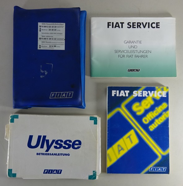 Bordmappe + Betriebsanleitung / Handbuch Fiat Ulysse Stand 12/1999