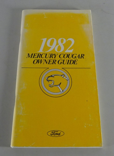 Owner´s Manual / Handbook Mercury Cougar Stand 1982