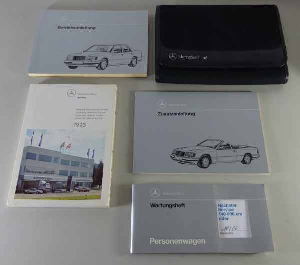 Bordmappe + Betriebsanleitung Mercedes W124 E 200, 220, 320 Cabrio A124 11/1993