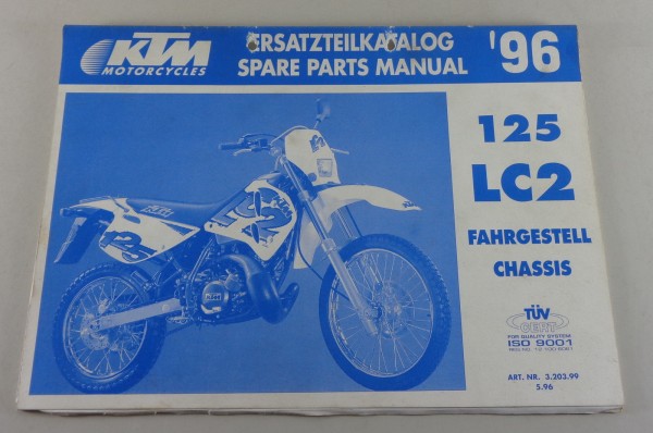 Teilekatalog KTM 125 LC2 Baujahr 1996 Fahrgestell