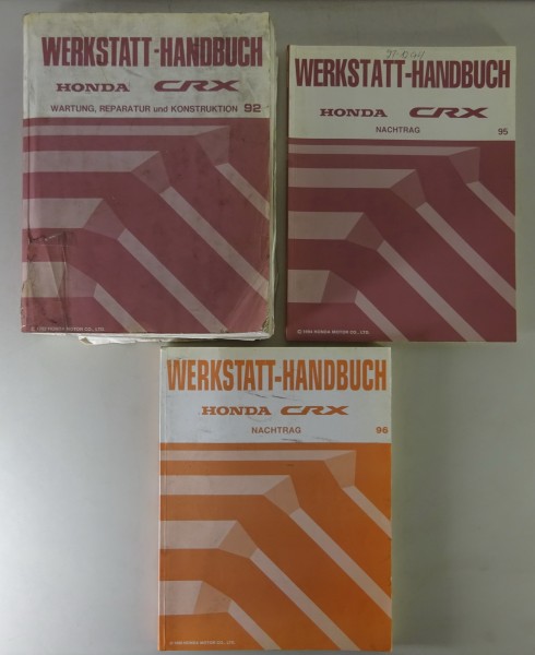 Werkstatthandbuch + Nachtrag Honda CRX del Sol ab 1992 Typ EH6 / EG2