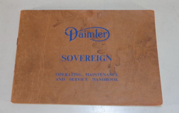Betriebsanleitung / Handbuch Daimler Sovereign 420 Baujahre von 1966 - 1969