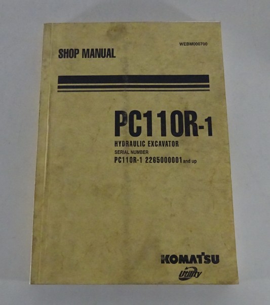 Workshop Manual / Werkstatthandbuch Komatsu Hydraulikbagger PC110R-1 Stand 2000