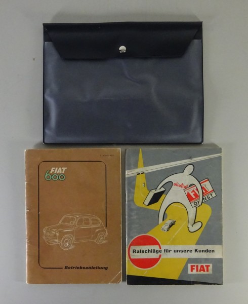 Bordmappe + Betriebsanleitung / Handbuch Fiat 600 Stand 06/1955