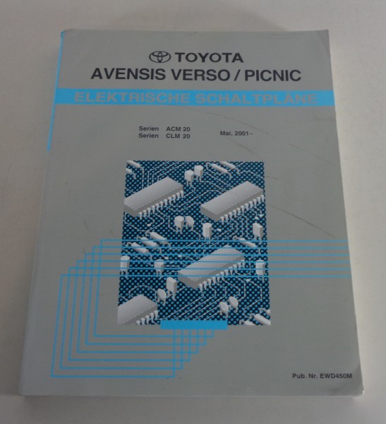 Werkstatthandbuch Toyota Avensis Verso / Picnic elektr. Schaltpläne Stand 2001