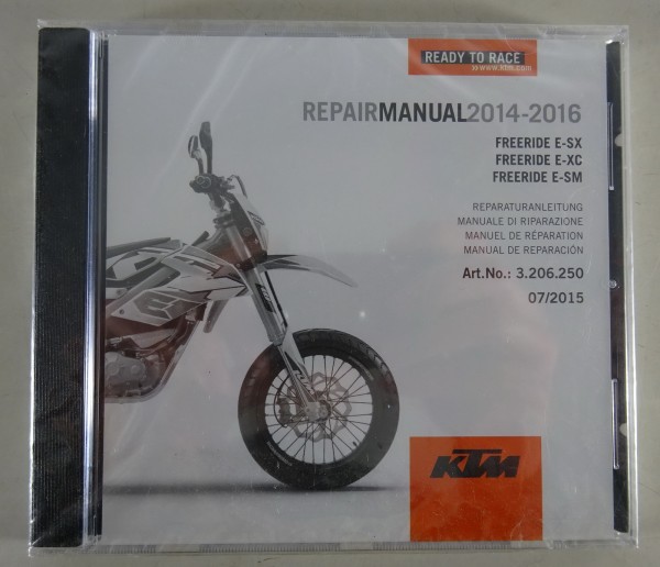Werkstatthandbuch / Workshop Manual KTM FREERIDE E-SX / etc. Bj. 2014 - 2016