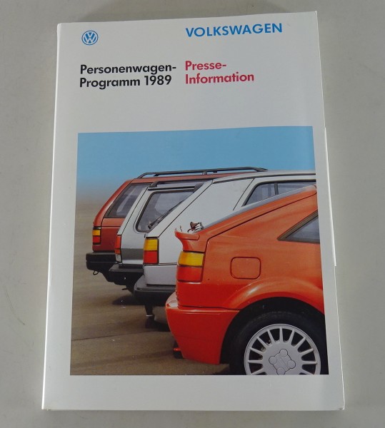Pressemappe VW Golf II / 2 incl. GTI, Corrado, Golf 1 Cabrio etc. von 09/1988
