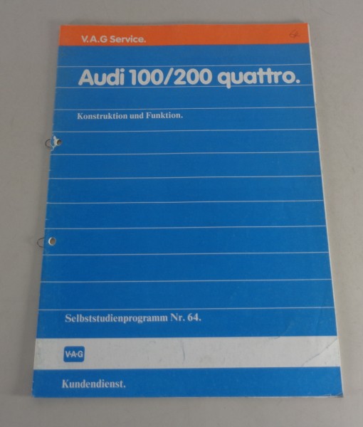 SSP 64 Audi 100 200 Typ 44 Quattro 1984 Konstruktion