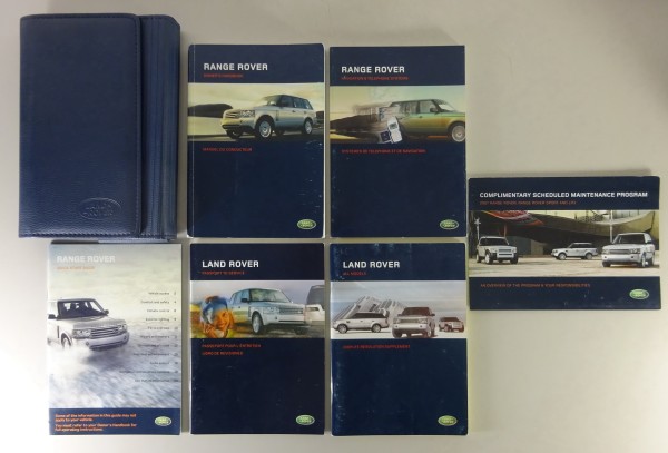 Wallet + Owner´s Manual / Handbook Range Rover Typ L322 Stand 2006