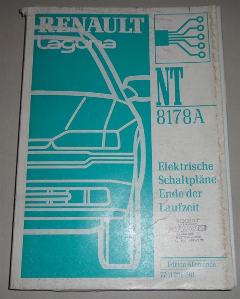 Werkstatthandbuch Elektrik / Elektrische Schaltpläne Renault Laguna bis 2001