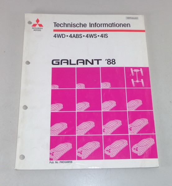 Werkstatthandbuch Technische Informationen Mitsubishi Galant E 30 4 WD ab 1988