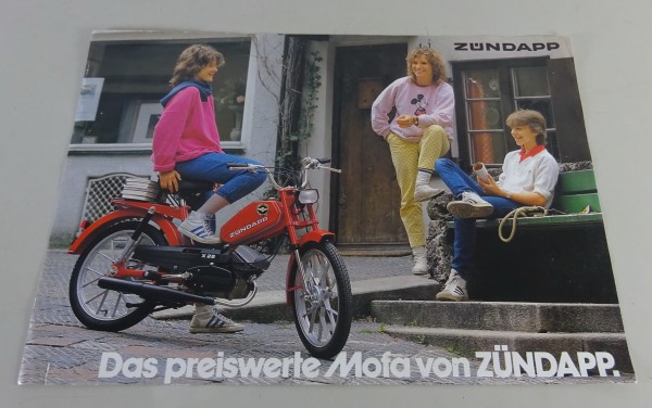 Prospektblatt / Broschüre Zündapp X 25 Mofa Stand 1983