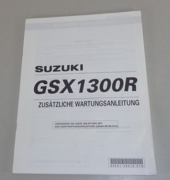 Werkstatthandbuch Nachtrag Suzuki GSX 1300 R von 12/2000