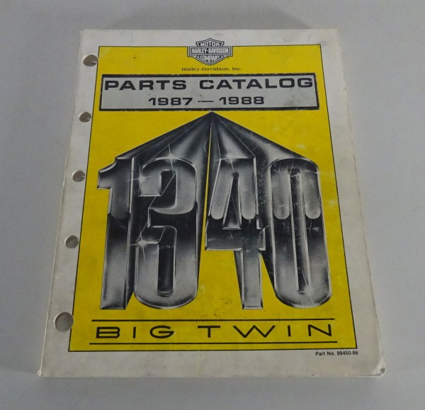 Parts catalog Harley Davidson 1340 Big Twin Models 1987 - 1988 from 1987