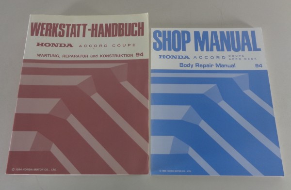 Werkstatthandbuch + Nachtrag Honda Accord Coupé CD7 / CD9 1994-1995