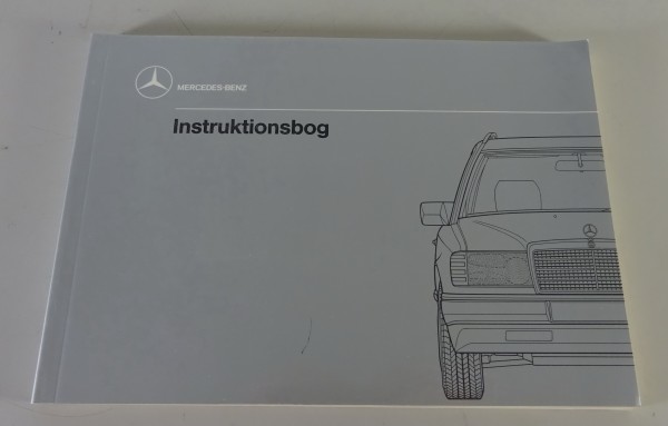 Instruktionsbog Mercedes-Benz W124 / S124 T-Modell Stand 05/1988 - Dänisch