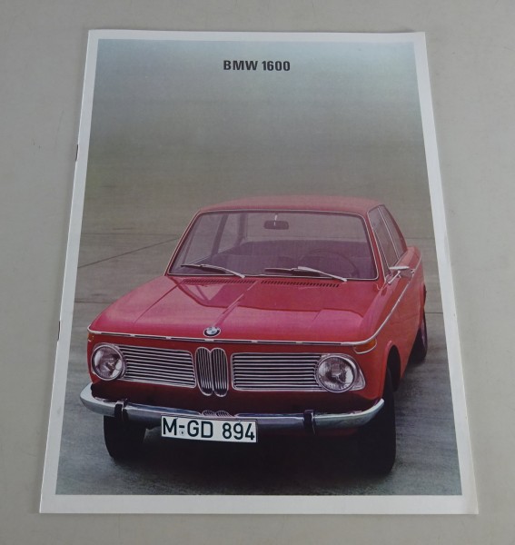 Prospekt / Broschüre BMW 1600 Neue Klasse Stand 12/1967