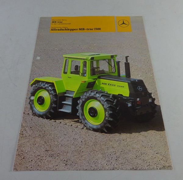 Prospekt / Broschüre Mercedes-Benz Allradschlepper MB-trac 1500 Stand 05/1982