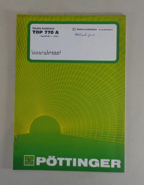Werkstatthandbuch/ Montageanleitung Pöttinger TOP 770A