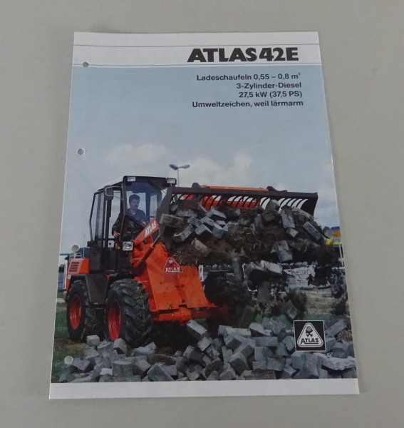 Prospekt / Broschüre Atlas Radlader 42 E