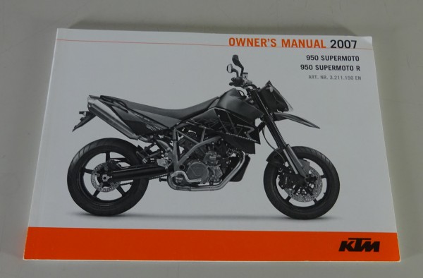 Betriebsanleitung / Owner´s Manuel KTM 950 Supermoto Modelljahr 2007 von 10/2006