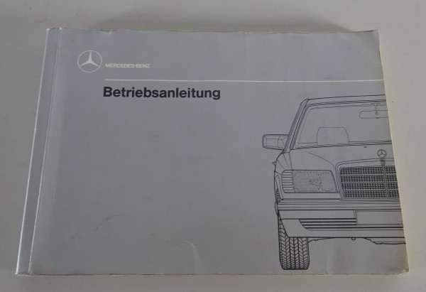 Betriebsanleitung Mercedes Benz S-Klasse W126 incl. Coupe 420 SE etc. - 11/1988