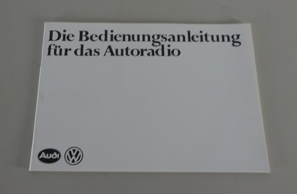 Betriebsanleitung VW Audi Autoradio Salzgitter Braunschweig etc. Stand 10/1978