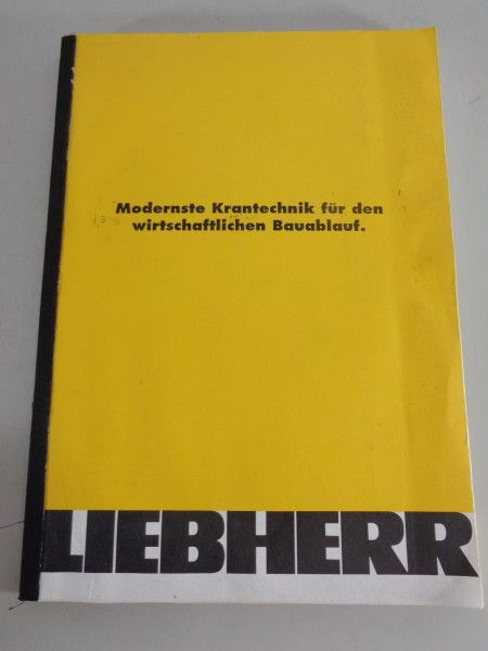 Verkaufstraining / Schulung Liebherr „Modernste Krantechnik" Stand 10/1996