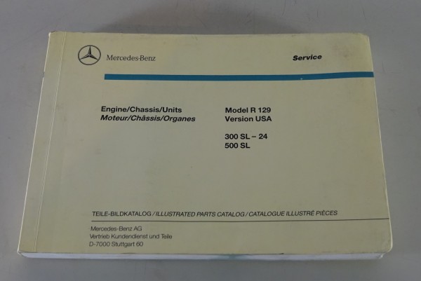 Bildkatalog Mercedes-Benz SL R129 300 SL- 24 / 500 SL USA-Version Stand 08/1989