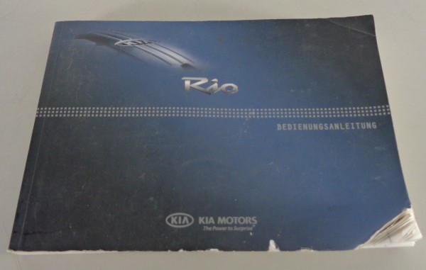 Betriebsanleitung / Handbuch Kia Rio Stand 2009