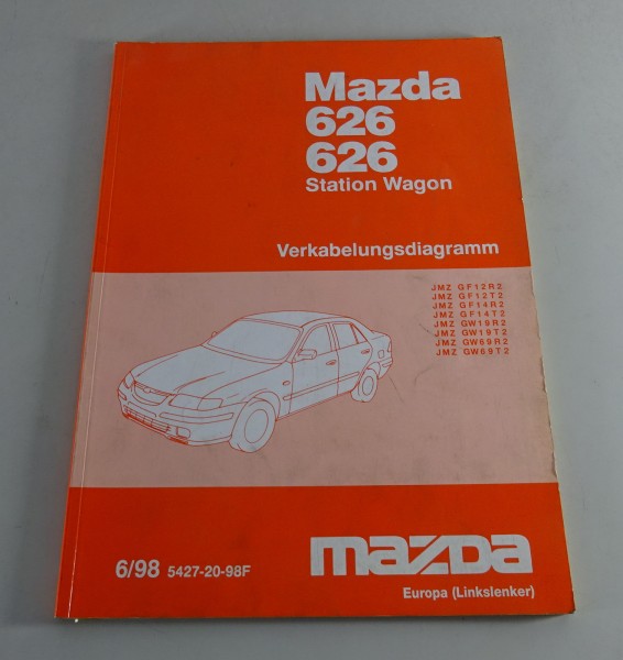 Werkstatthandbuch Mazda 626 Station Wagon Kombi Elektrik / Schaltpläne, 06/1998