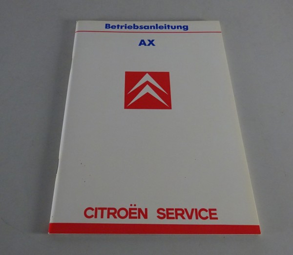 Betriebsanleitung / Handbuch Citroen AX Stand 03/1987
