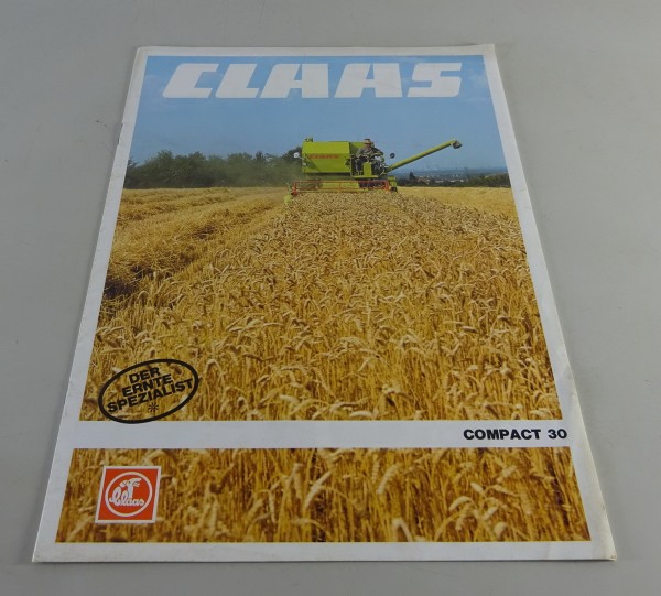 Prospekt / Broschüre Claas Mähdrescher Compact 30 Stand 09/1980