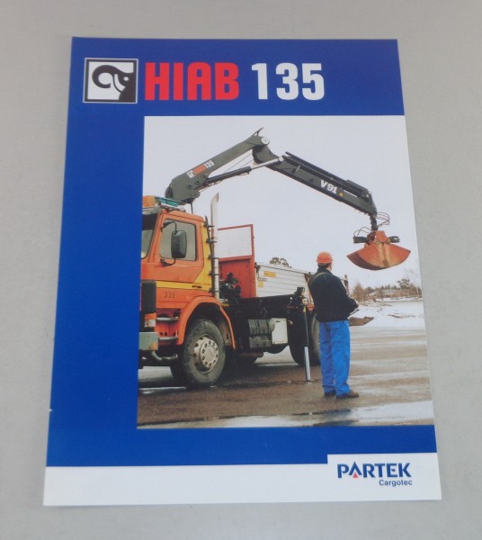 Prospekt / Broschüre Hiab LKW-Ladekran 135 Stand 09/1999