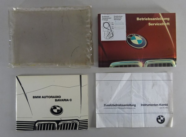 Bordmappe + Betriebsanleitung 316 318i 320i 325e 325i 324d Stand 08/1985