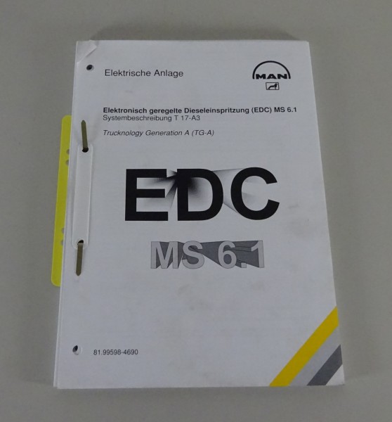 Werkstatthandbuch MAN Elektronische Dieseleinspritzung EDC MS 6.1 Stand 10/1999