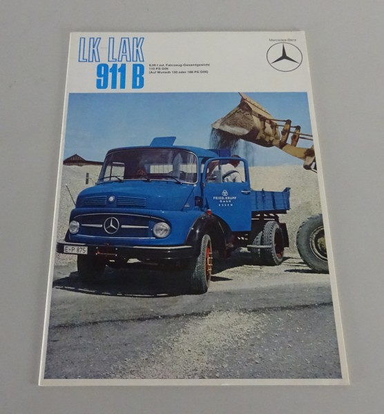 Prospekt Mercedes-Benz Mittelschwerer Kurzhauber 911 B LK / LAK Stand 12/1972