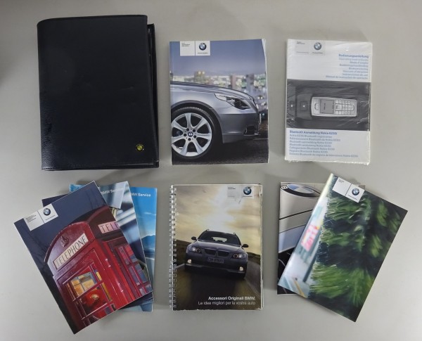 Cartella di bordo + Uso e manutenzione BMW 5er E60 Limousine + E61 Touring '2006