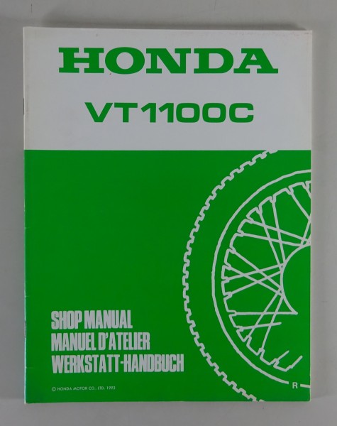 Werkstatthandbuch Ergänzung Workshop Manual Supplement Honda VT 1100 C Shadow 93