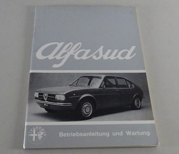 Betriebsanleitung / Handbuch Alfa Romeo Alfasud von 01/1973