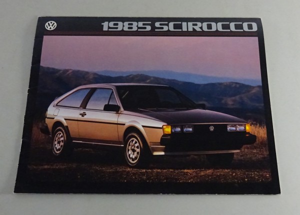 Prospect / Brochure VW Scirocco II Typ 53B from 1985