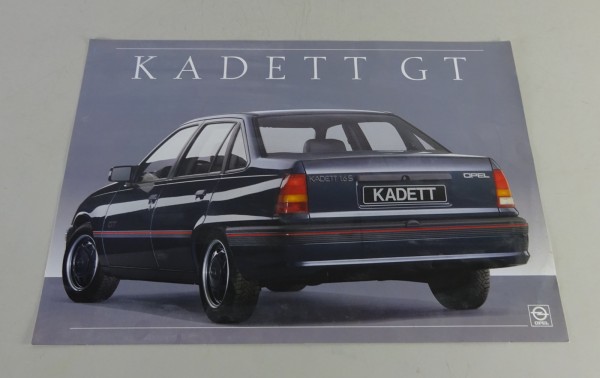 Prospektblatt / Broschüre Opel Kadett E GT Stand 12/1986