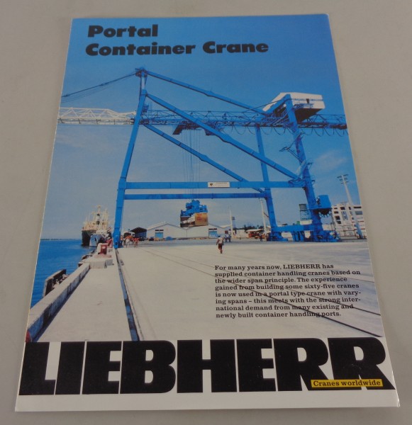 Prospekt / Broschüre Liebherr Portal Container Crane von 10/1979