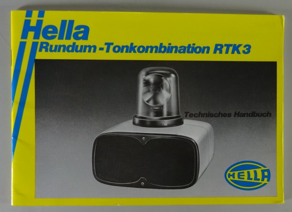 Betriebsanleitung Hella Rundum-Tonkombination RTK 3 Stand 02/1979