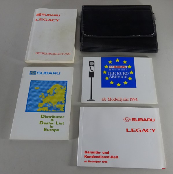 Bordmappe + Betriebsanleitung / Handbuch Subaru Legacy Stand 07/1995