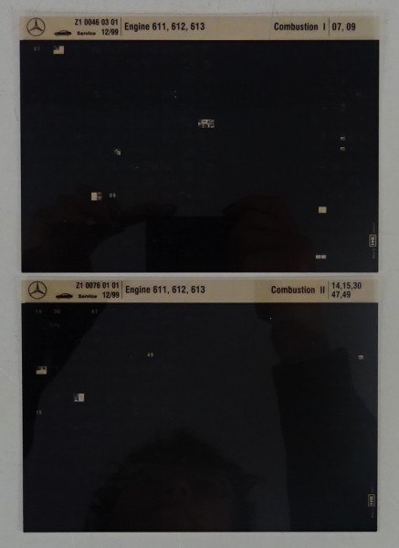 Microfich Teilekatalog Mercedes-Benz OM 611 / 612 / 613 Combustion I-II 12/1999
